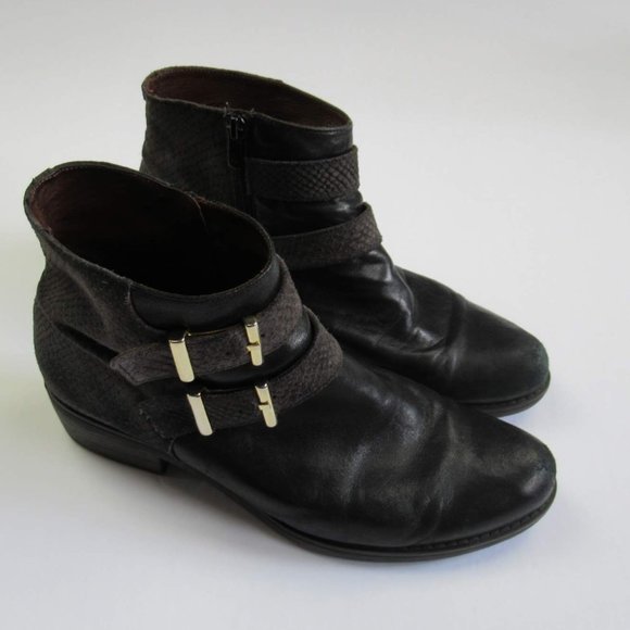 Web Shoemakers Leather Fish Scale Boots Made in Spain sz 40/9 - Picture 2 of 9